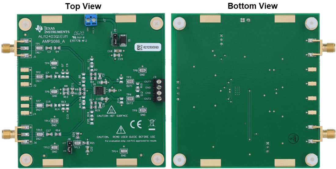 Texas Instruments Module d'évaluation (EVM) d'amplificateur opérationnel ALM2403Q1EVM