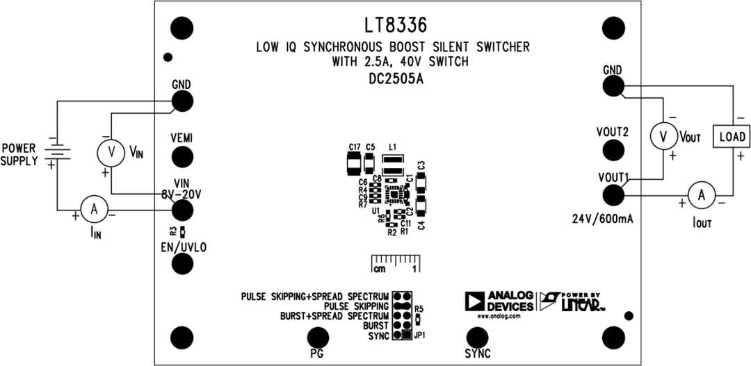 Analog Devices Inc. Circuit de démonstration DC2505A pour LT8336