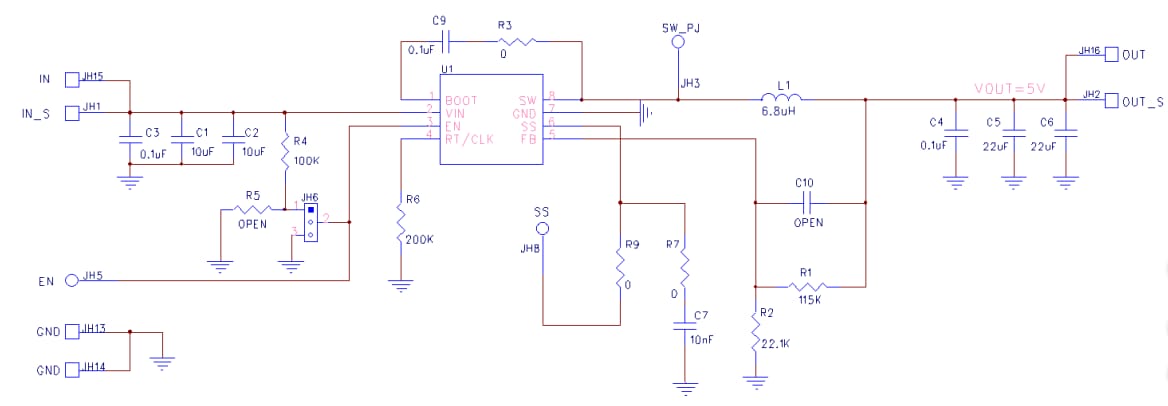Schéma - Diodes Incorporated Carte d'évaluation AP64352QSP-EVM