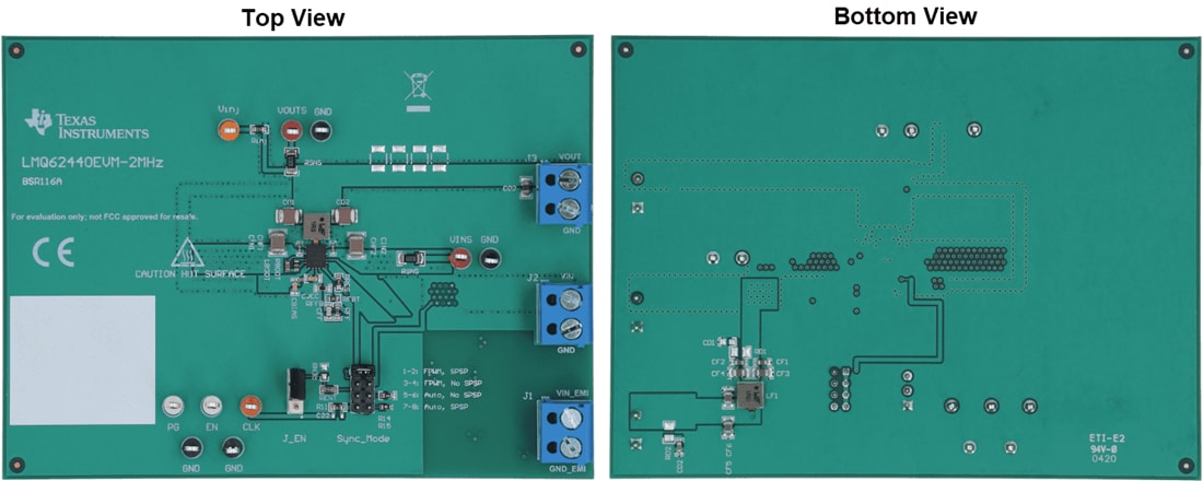 Plan mécanique - Texas Instruments Module d'évaluation (EVM) de convertisseur LMQ62440EVM