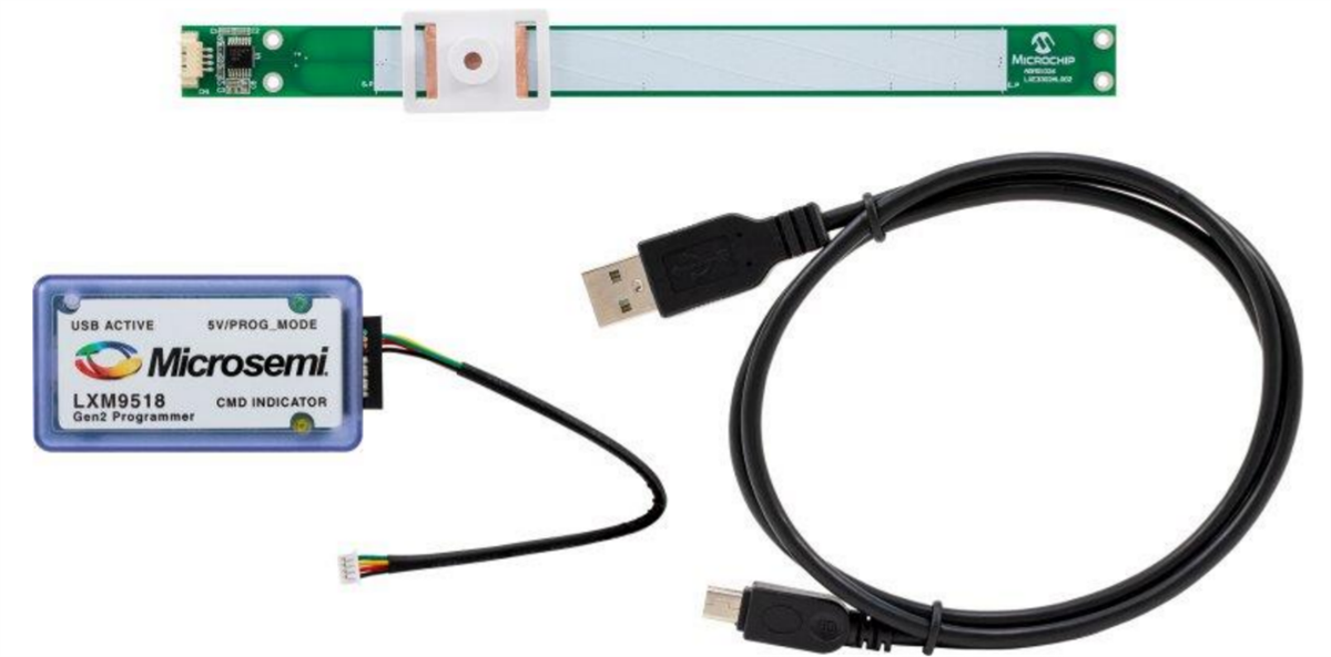 Microchip Technology Cartes et kits de capteurs de position linéaires LXE/LXK330x