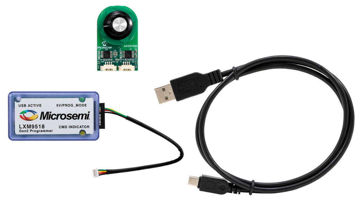 Microchip Technology Cartes et kits de capteurs de position rotatifs LXE/LXK330x