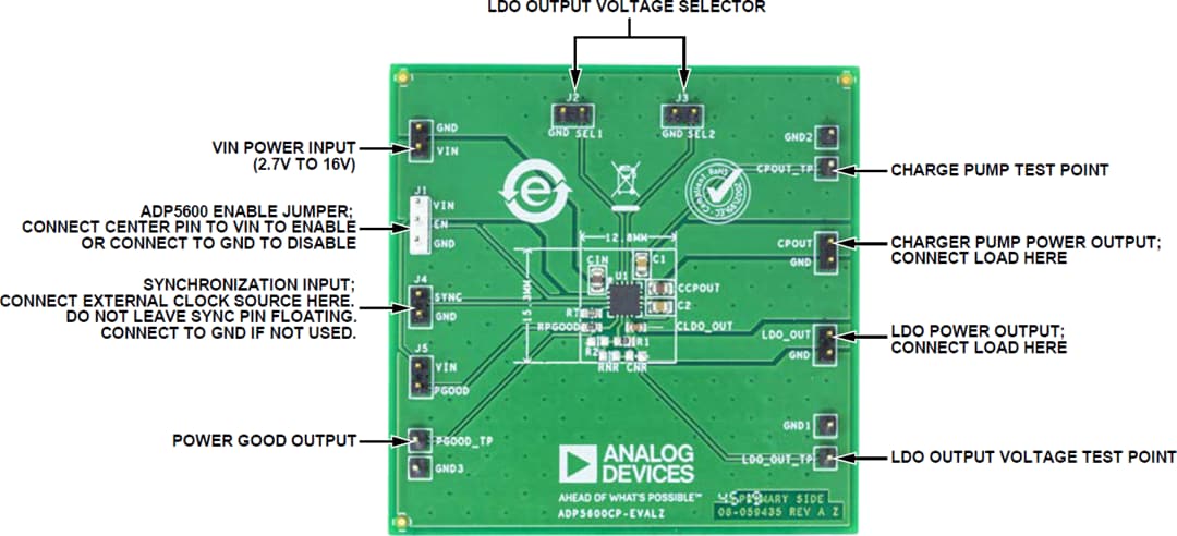 Analog Devices Inc. Carte d'évaluation ADP5600CP-EVALZ