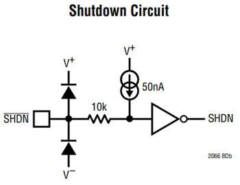 Schéma de principe - Analog Devices Inc. Amplificateurs opérationnels LTC2068x