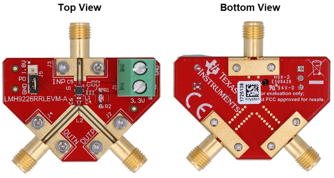 Plan mécanique - Texas Instruments Module d'évaluation d'amplificateur LMH9226RRLEVM