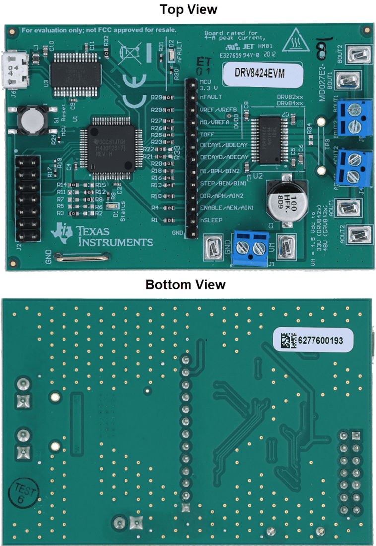 Plan mécanique - Texas Instruments Module d'évaluation (EVM) de pilote DRV8424EVM