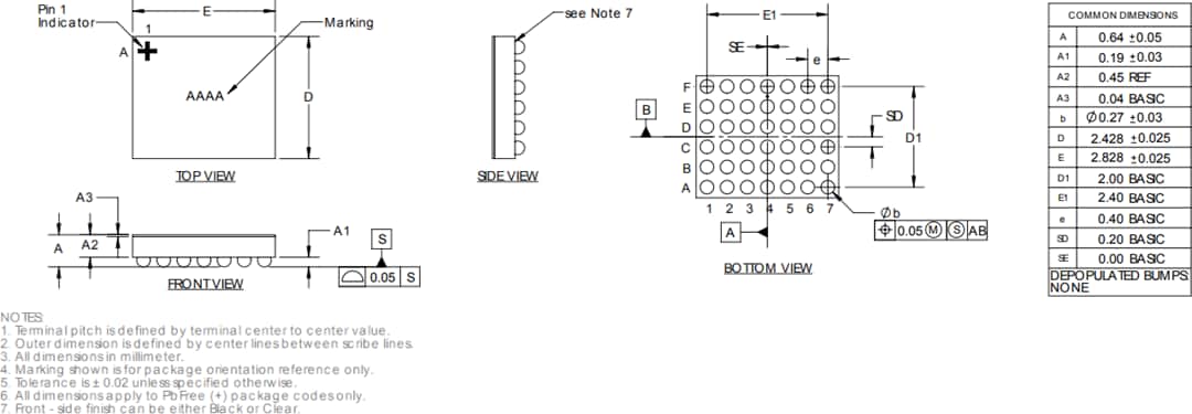 Plan mécanique - Analog Devices Inc. Convertisseur à condensateur commuté biphasé MAX77932C