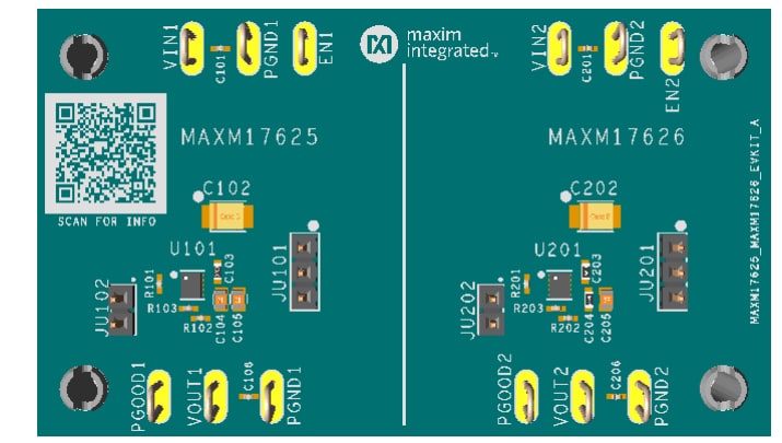 Analog Devices / Maxim Integrated Kits d’évaluation MAXM17625/MAXM17626