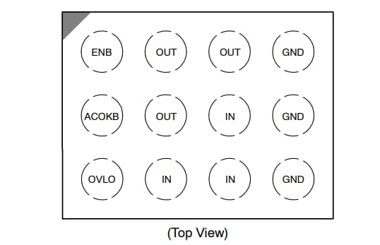 Circuit de localisation - onsemi Commutateur de charge de protection contre les surtensions FPF3381