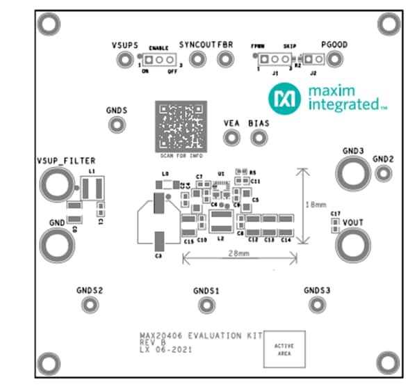 Analog Devices / Maxim Integrated Kit d’évaluation MAX20406