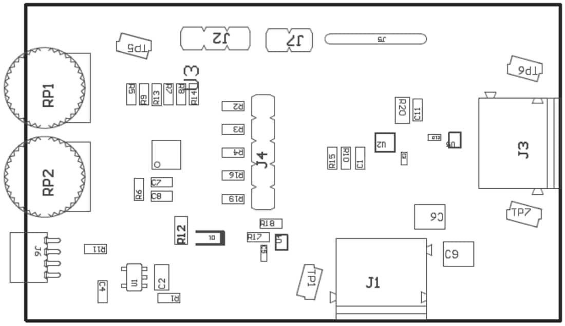 Plan mécanique - Texas Instruments Module d'évaluation (EVM) de pilote DRV8220EVM