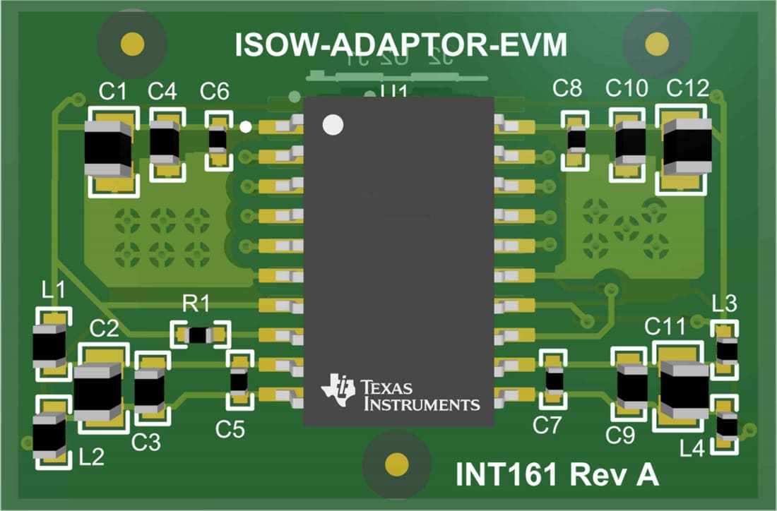 Plan mécanique - Texas Instruments Isolateur numérique EVM ISOW-ADAPTOR-EVM