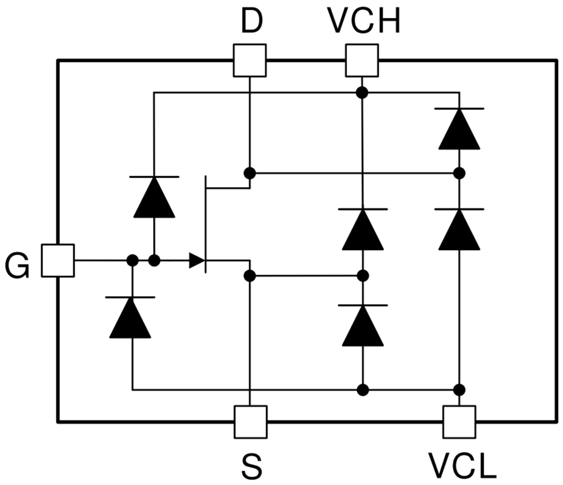 Schéma de principe - Texas Instruments JFET à canal N Audio JFE150