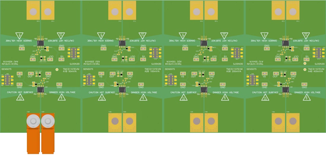 Plan mécanique - Texas Instruments Module d'évaluation de détection de courant TMCS1107EVM