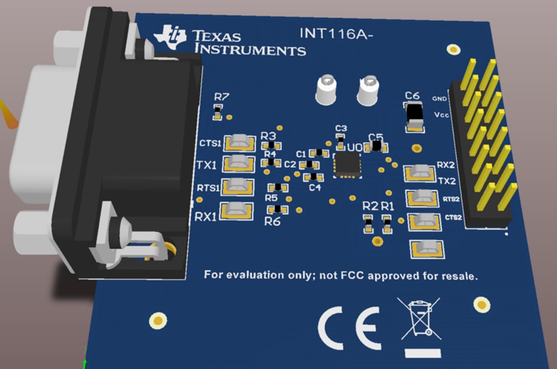 Plan mécanique - Texas Instruments Module d'évaluation (EVM) TRS3232RGTEVM