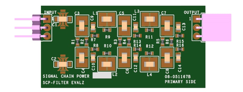 Analog Devices Inc. Matériel de connexion d'alimentation de chaîne de signal