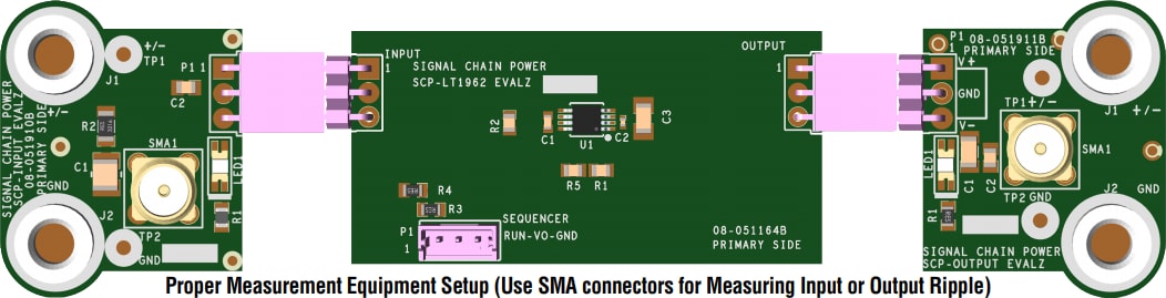 Analog Devices Inc. Carte d'évaluation de chaîne de signal SCP-LT1962-EVALZ
