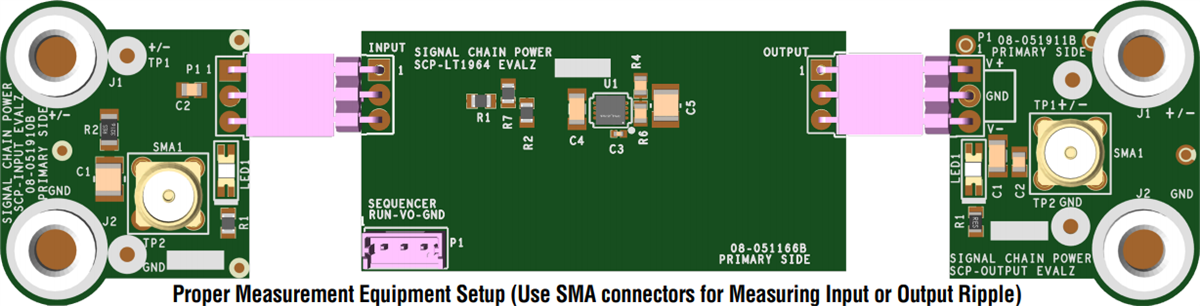 Analog Devices Inc. Carte d'évaluation de chaîne de signal SCP - LT1964-EVALZ