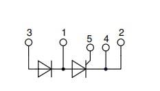 Schéma de principe - IXYS Modules thyristors haute tension MCNA75PD2200TB