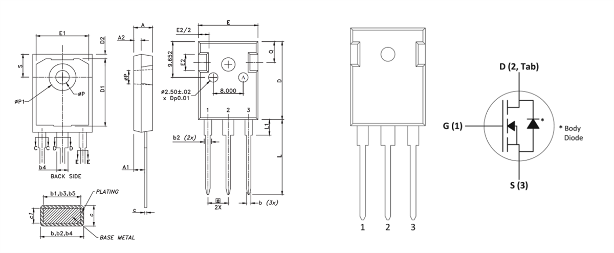 IXYS MOSFET SiC à canal N LSIC1MO170E0750