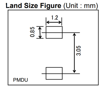 Plan mécanique - ROHM Semiconductor Diode à récupération ultra-rapide RFC02MM2STR