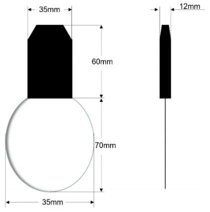 Plan mécanique - Seeed Studio Capteur industriel de température et d'humidité de feuilles 