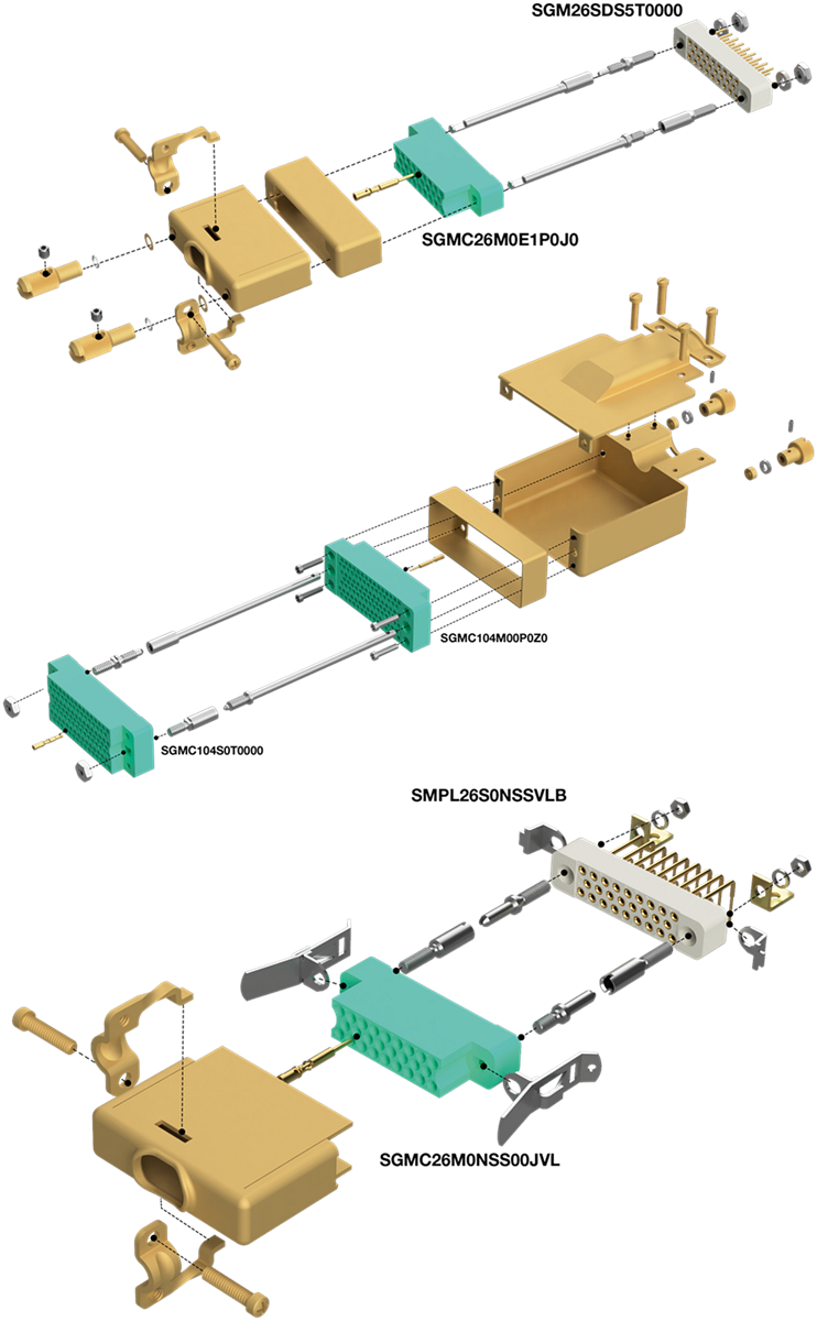 Positronic Connecteurs mini-rectangulaires SGMC