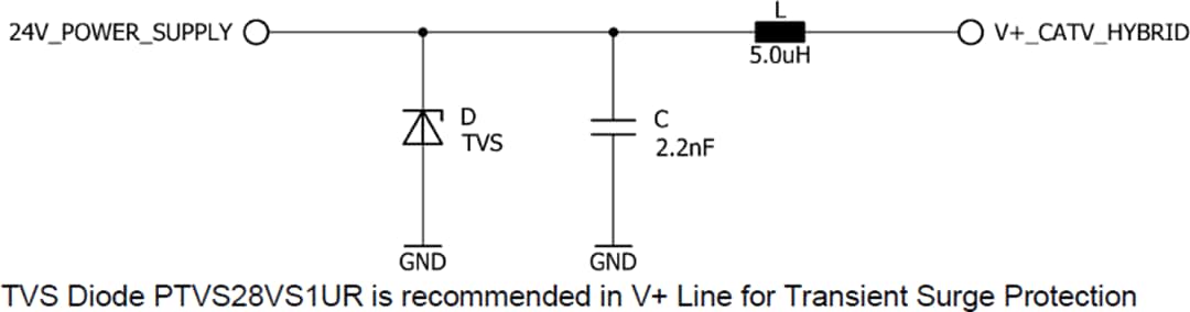 Schéma du circuit d'application - Qorvo Amplificateur push-pull QPA3359