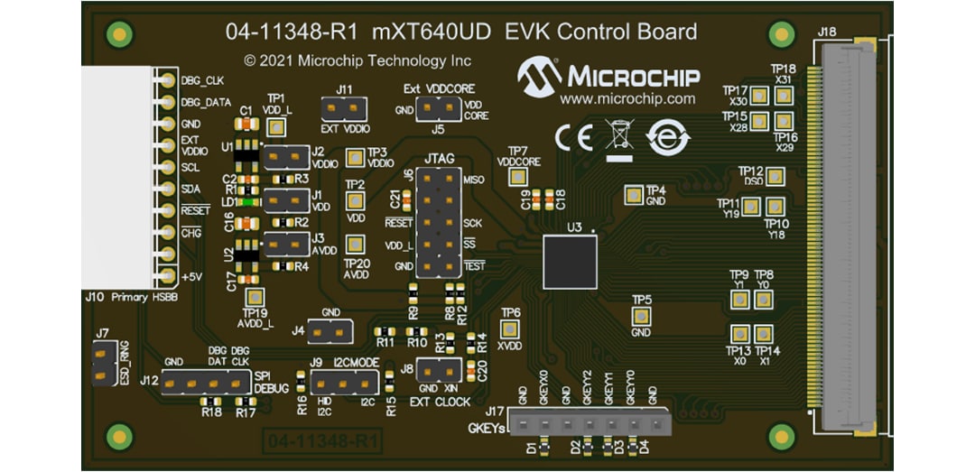 Microchip Technology Kit d'évaluation ATEK-MXT640UD-A (EV52F23A)