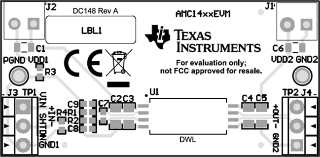 Texas Instruments Module d'évaluation (EVM) d'amplificateur AMC1411EVM