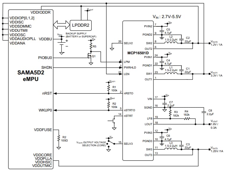 Microchip Technology PMIC MCP16501 optimisé en termes de coût et de taille