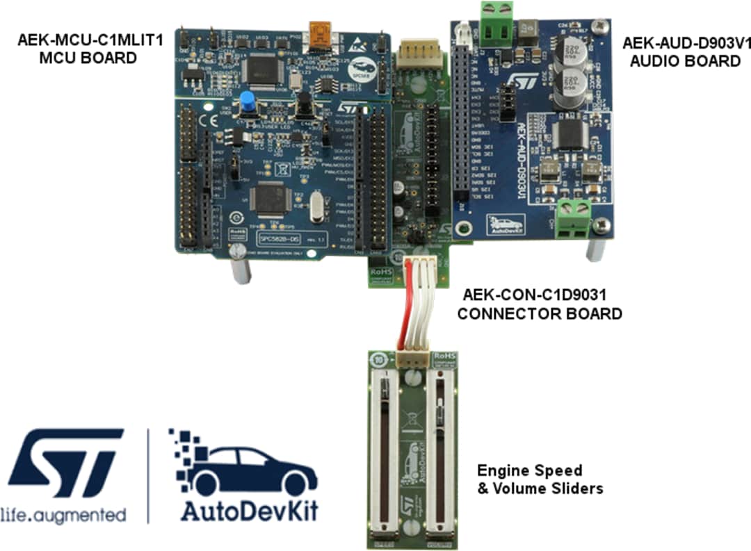 STMicroelectronics Système d'alerte acoustique pour véhicule avec AutoDevKit™