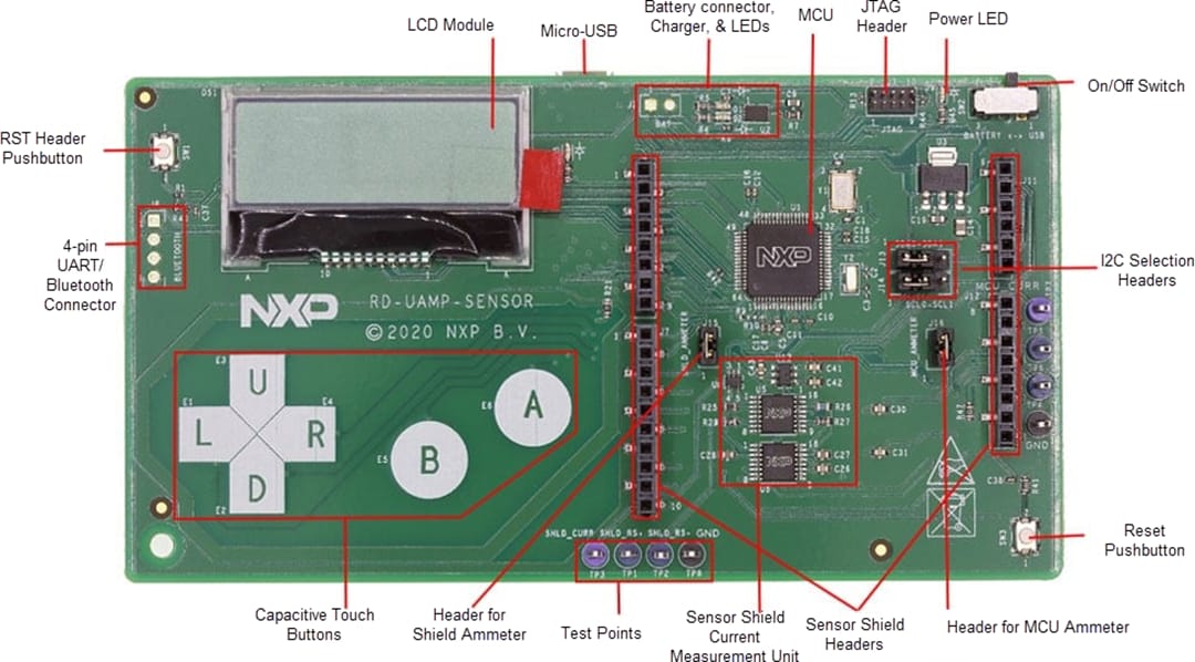 NXP Semiconductors Capteur de courant sub-µA RD-UAMP-SENSOR