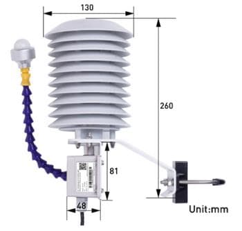 Plan mécanique - Seeed Studio Capteur météo 4-en-1 SenseCAP ORCH S4