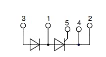 Schéma de principe - IXYS Modules thyristors haute tension MCNA220PD2200YB