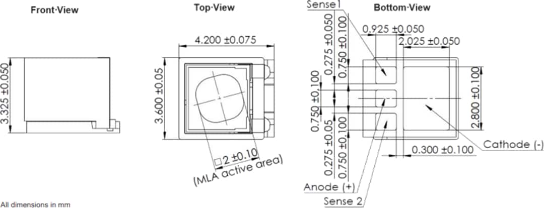 Plan mécanique - ams OSRAM Projecteur à points AQAA-20 BELAGO 1.1