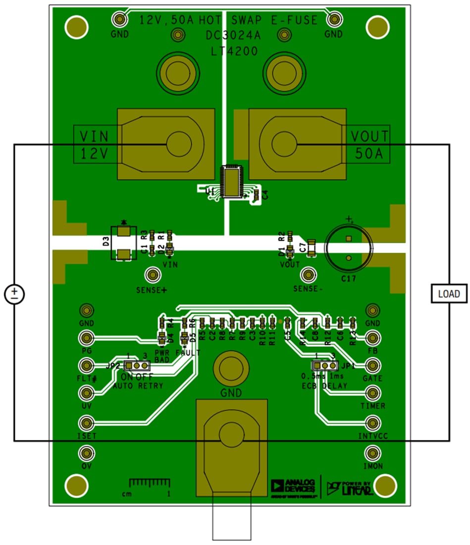 Plan mécanique - Analog Devices Inc. Circuits de démonstration LT4200