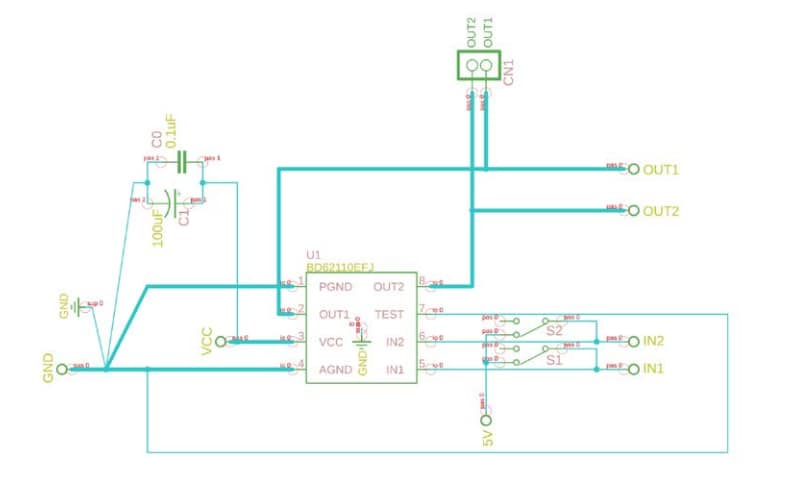 Schéma - ROHM Semiconductor Cartes d'évaluation BD621x0AEFJ