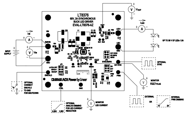 Circuit de localisation - Analog Devices Inc. Carte d'évaluation EVAL-LT8376-AZ