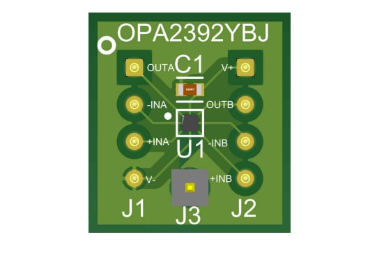 Texas Instruments Carte d'évaluation OPA2392DSBGA-EVM