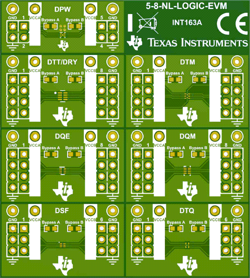 Plan mécanique - Texas Instruments EVM logique et de conversion 5-8-NL-LOGIC-EVM