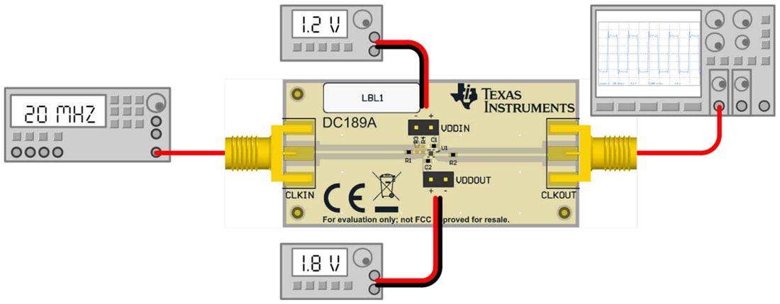 Graphique - Texas Instruments Module d'évaluation (EVM) CDCBT1001EVM