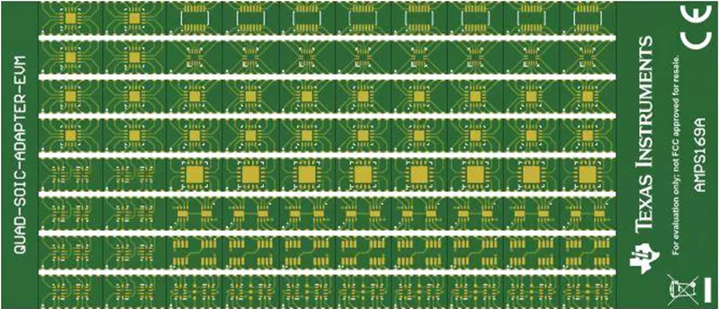 Plan mécanique - Texas Instruments Modules d'évaluation SURFACE-MOUNT-ADAPTER-EVM
