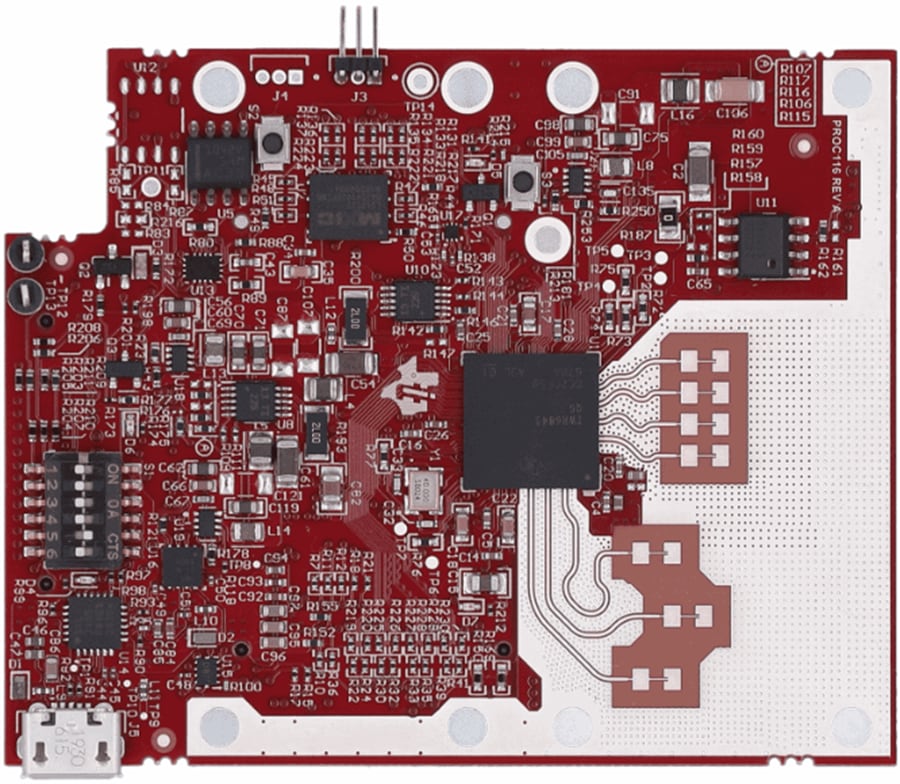 Plan mécanique - Texas Instruments Module d'évaluation (EVM) du capteur IWR6843LEVM