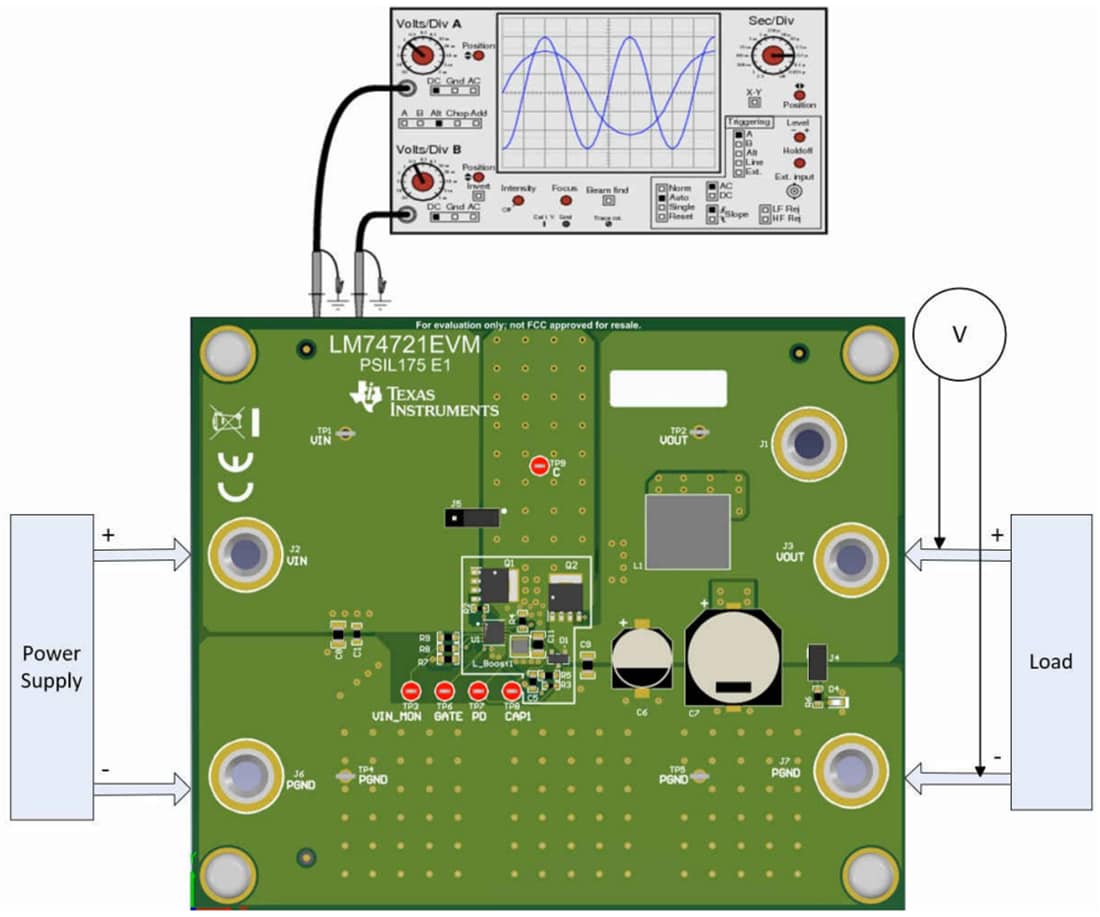 Plan mécanique - Texas Instruments Module d'évaluation de contrôleur LM74721EVM