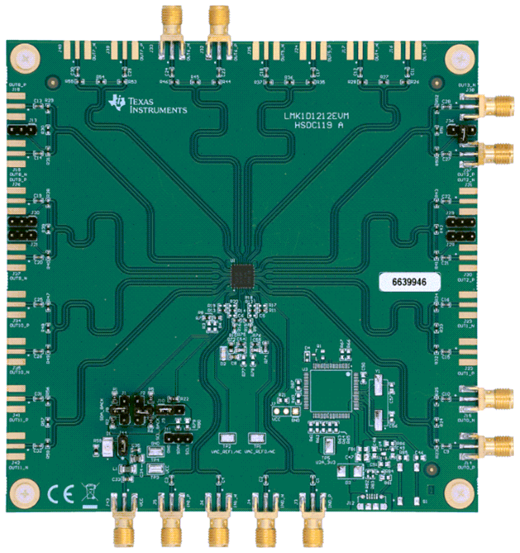 Plan mécanique - Texas Instruments Module d'évaluation (EVM) de tampon LMK1D1212EVM