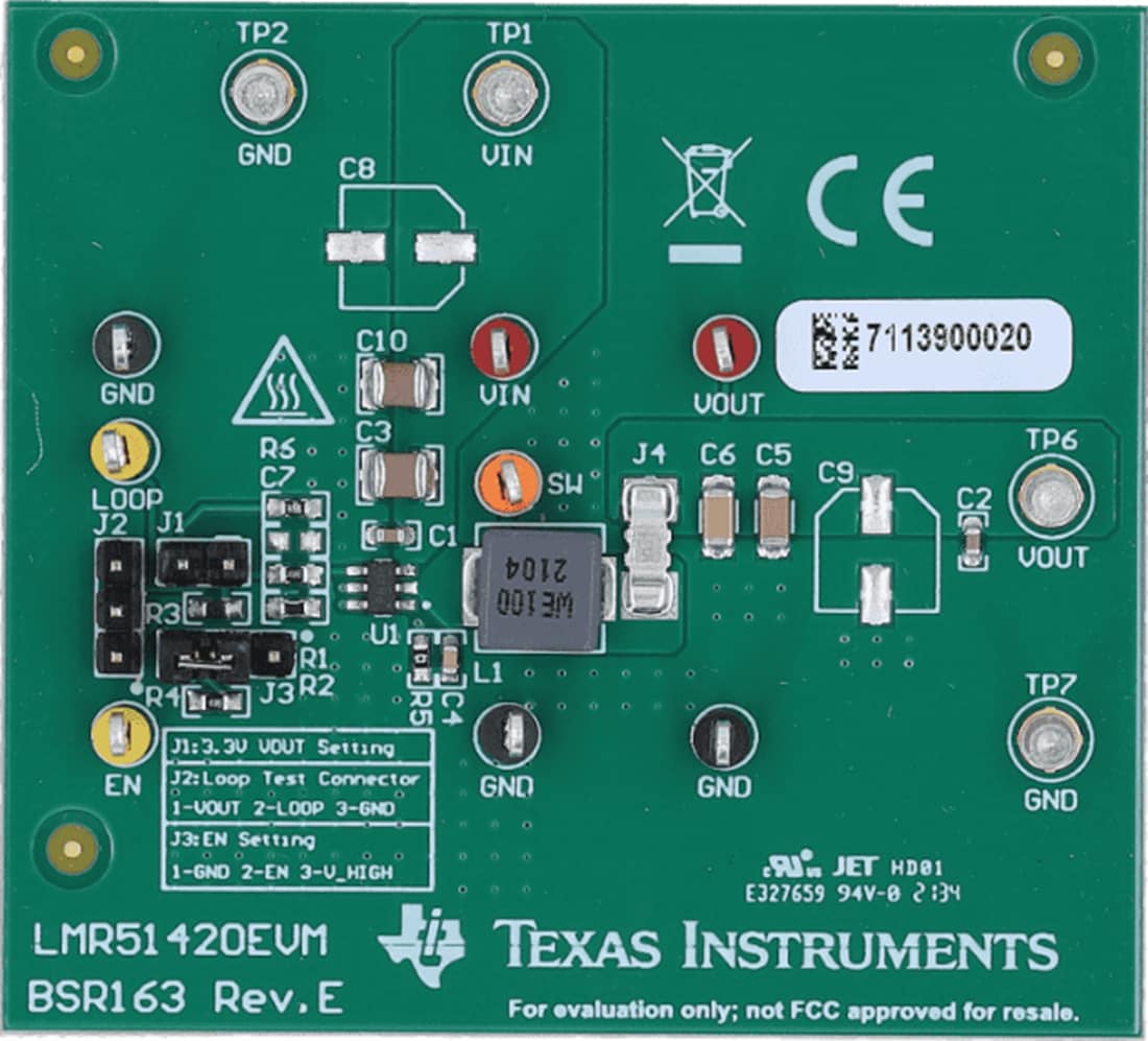 Texas Instruments Module d'évaluation de convertisseur LMR51420EVM