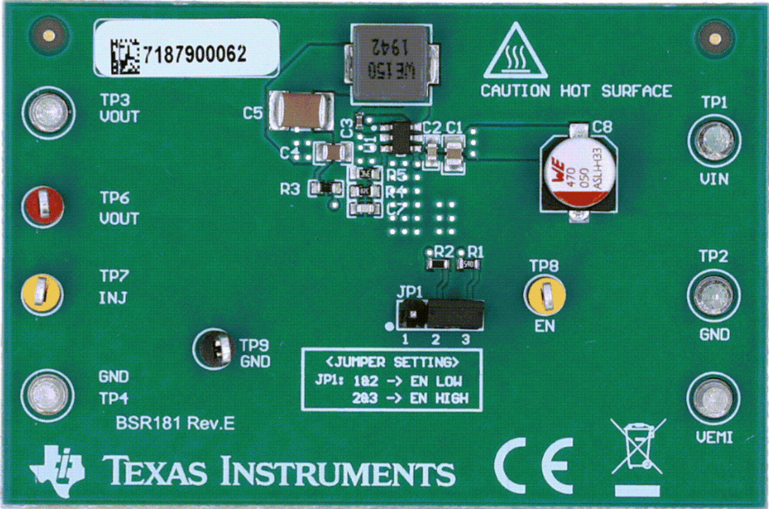 Plan mécanique - Texas Instruments Module d'évaluation (EVM) du convertisseur LMR54410EVM