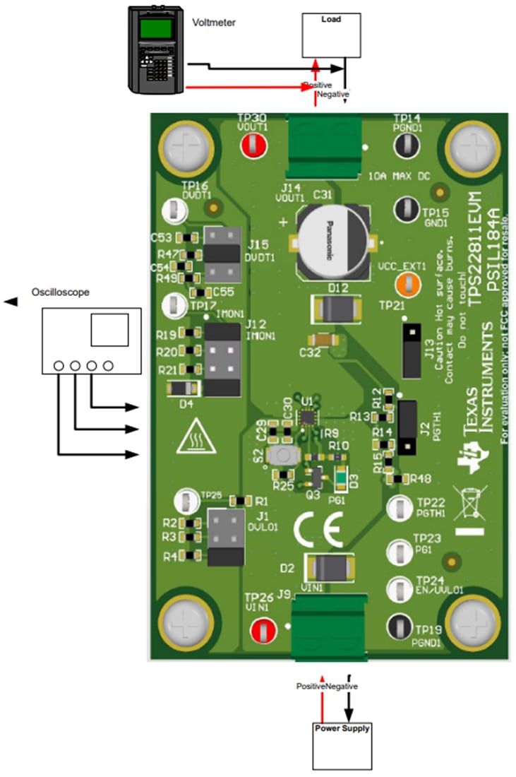 Plan mécanique - Texas Instruments Module d'évaluation de commutateur de charge TPS22811EVM