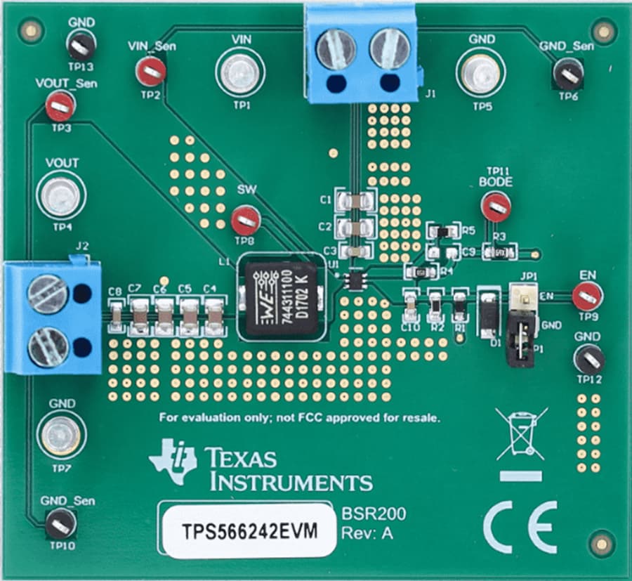 Plan mécanique - Texas Instruments Module d'évaluation de convertisseur TPS56624xEVM